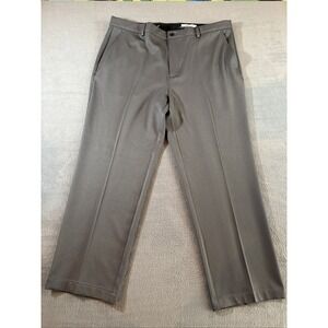 Greg Norman Men's Golf Performance Stretch Pants 38x30 Gray Flat Front